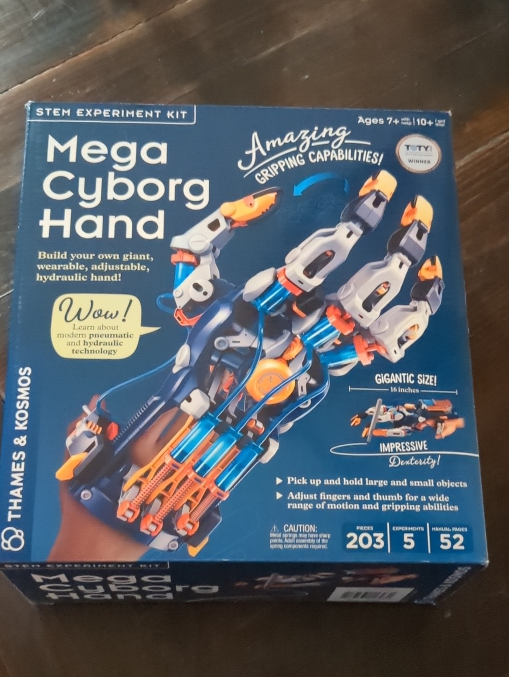 Mega Cyborg Hand STEM Kit – Blue/Orange